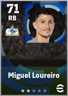 Miguel Loureiro eFootball 2026 player card — 71 OVR RB