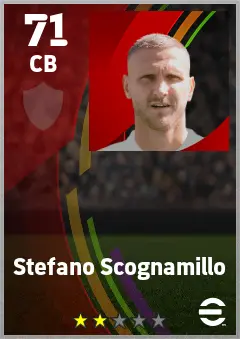 Stefano Scognamillo eFootball 2026 player card — 71 OVR CB