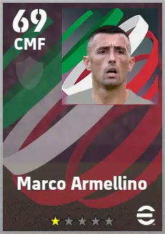Marco Armellino eFootball 2026 player card — 69 OVR CMF