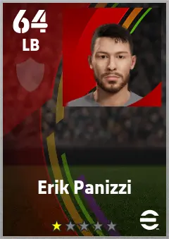 Erik Panizzi eFootball 2026 player card — 64 OVR LB
