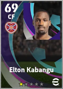 Elton Kabangu eFootball 2026 player card — 69 OVR CF