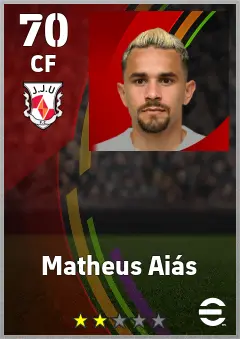 Matheus Aias eFootball 2026 player card, 70 OVR CF