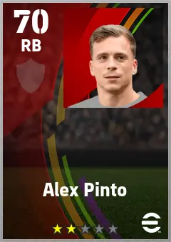 Alex Pinto eFootball 2026 player card — 70 OVR RB