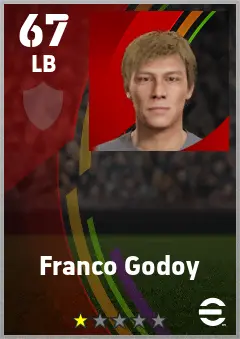 Franco Godoy eFootball 2026 player card — 67 OVR LB
