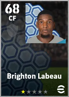 Brighton Labeau eFootball 2026 player card — 68 OVR CF