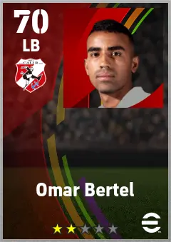 Omar Bertel eFootball 2026 player card — 70 OVR LB