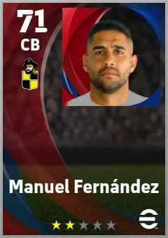 Manuel Fernandez eFootball 2026 player card — 71 OVR CB