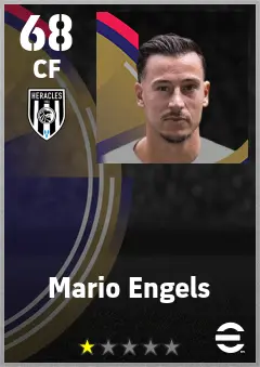 Mario Engels eFootball 2026 player card — 68 OVR CF