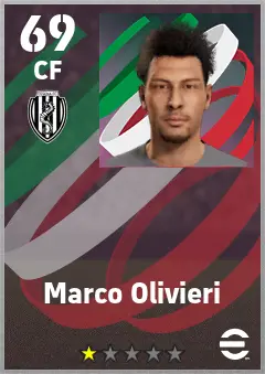 Marco Olivieri eFootball 2026 player card — 69 OVR CF