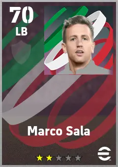 Marco Sala eFootball 2026 player card — 70 OVR LB
