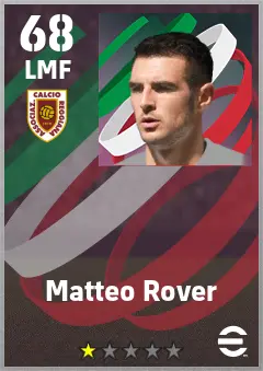 Matteo Rover eFootball 2026 player card — 68 OVR LMF