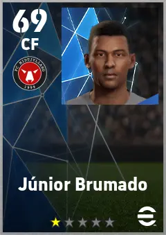 Junior Brumado eFootball 2026 player card — 69 OVR CF
