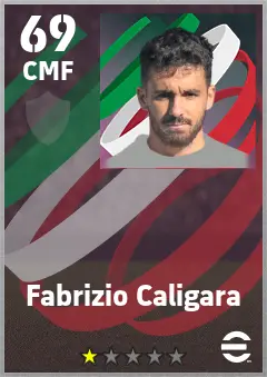 Fabrizio Caligara eFootball 2026 player card — 69 OVR CMF