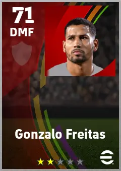 Gonzalo Freitas eFootball 2026 player card — 71 OVR DMF
