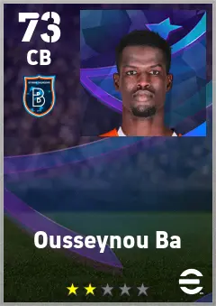 Ousseynou Ba eFootball 2026 player card — 73 OVR CB