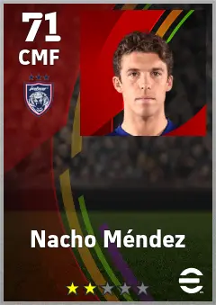 Nacho Mendez eFootball 2026 player card — 71 OVR CMF