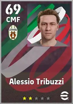 Alessio Tribuzzi eFootball 2026 player card, 69 OVR CMF