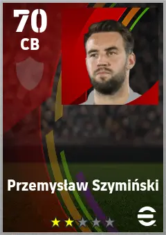 Przemyslaw Szyminski eFootball 2026 player card — 70 OVR CB