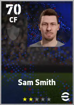 Sam Smith eFootball 2026 player card — 70 OVR CF