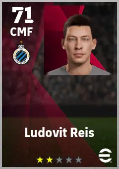 Ludovit Reis eFootball 2026 player card — 71 OVR CMF