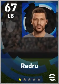 Redru eFootball 2026 player card — 67 OVR LB