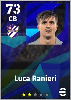 Luca Ranieri eFootball 2026 player card — 73 OVR CB