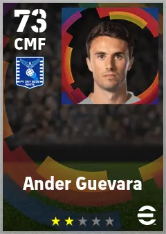 Ander Guevara eFootball 2026 player card — 73 OVR CMF
