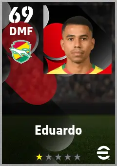 Eduardo eFootball 2026 player card — 69 OVR DMF