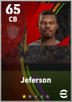 Jeferson eFootball 2026 player card — 65 OVR CB