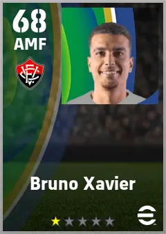 Bruno Xavier eFootball 2026 player card — 68 OVR AMF