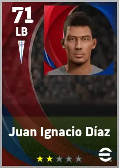 Juan Ignacio Diaz eFootball 2026 player card — 71 OVR LB
