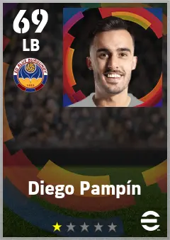 Diego Pampin eFootball 2026 player card — 69 OVR LB