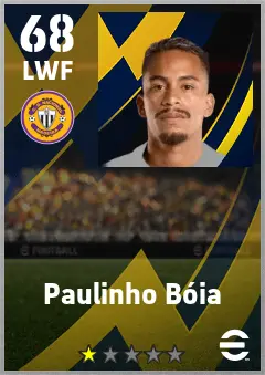Paulinho Boia eFootball 2026 player card — 68 OVR LWF