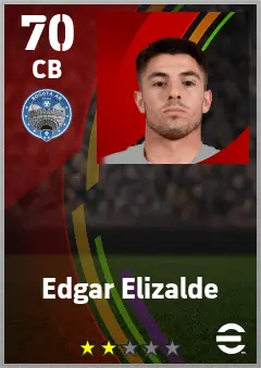 Edgar Elizalde eFootball 2026 player card — 70 OVR CB