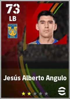 Jesus Alberto Angulo eFootball 2026 player card — 73 OVR LB