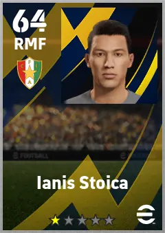 Ianis Stoica eFootball 2026 player card — 64 OVR RMF
