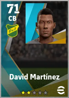 David Martinez eFootball 2026 player card — 71 OVR CB