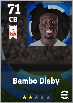 Bambo Diaby eFootball 2026 player card — 71 OVR CB