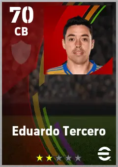 Eduardo Tercero eFootball 2026 player card — 70 OVR CB