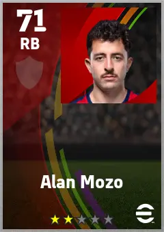 Alan Mozo eFootball 2026 player card — 71 OVR RB