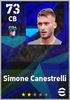 Simone Canestrelli eFootball 2026 player card — 73 OVR CB