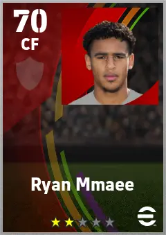 Ryan Mmaee eFootball 2026 player card — 70 OVR CF