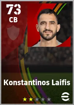 Konstantinos Laifis eFootball 2026 player card — 73 OVR CB