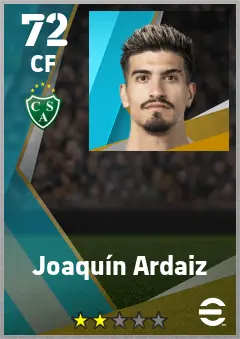 Joaquin Ardaiz eFootball 2026 player card — 72 OVR CF