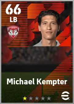 Michael Kempter eFootball 2026 player card — 66 OVR LB