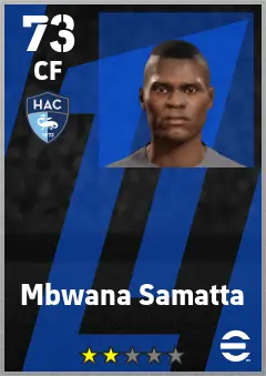 Mbwana Samatta eFootball 2026 player card — 73 OVR CF
