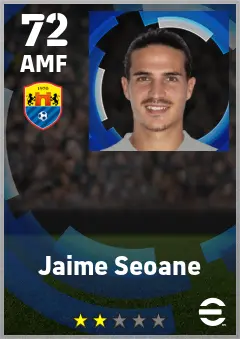 Jaime Seoane eFootball 2026 player card — 72 OVR AMF