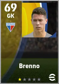 Brenno eFootball 2026 player card — 69 OVR GK