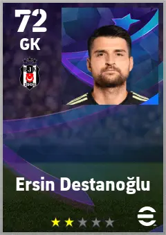 Ersin Destanoglu eFootball 2026 player card — 72 OVR GK