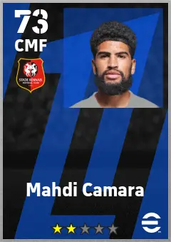 Mahdi Camara eFootball 2026 player card — 73 OVR CMF